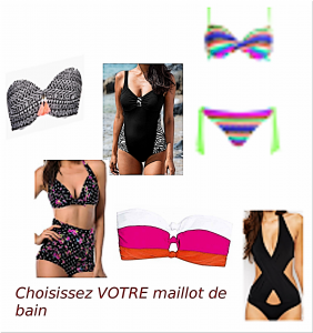 Choisissez votre maillot de bain